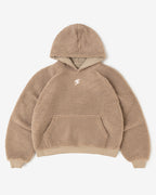 Reversible Sherpa Hoodie (Tan)