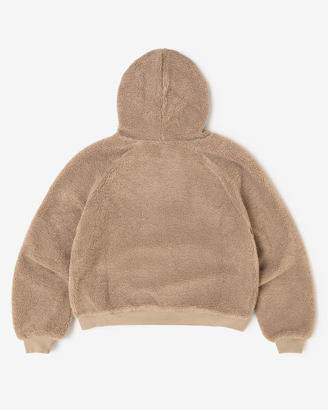 Reversible Sherpa Hoodie (Tan)