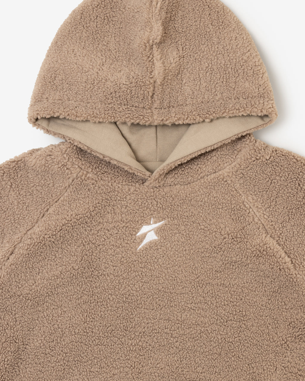 Reversible Sherpa Hoodie (Tan)